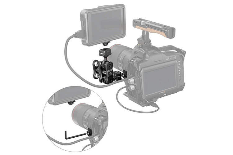 SmallRig 3515 Drop-in HawkLock mini Magic Arm with Quick Release Ball Head