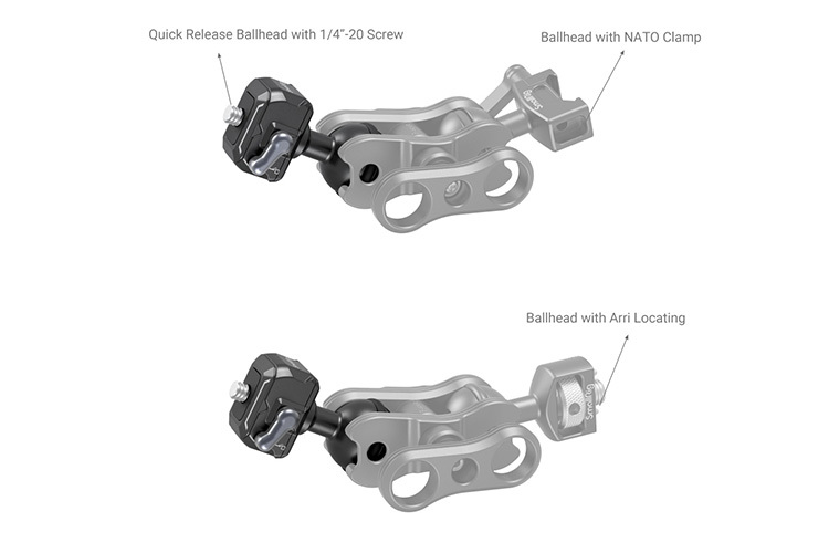 SmallRig 3600 Drop-in HawkLock mini Quick Release 1/4-20 Ball Head