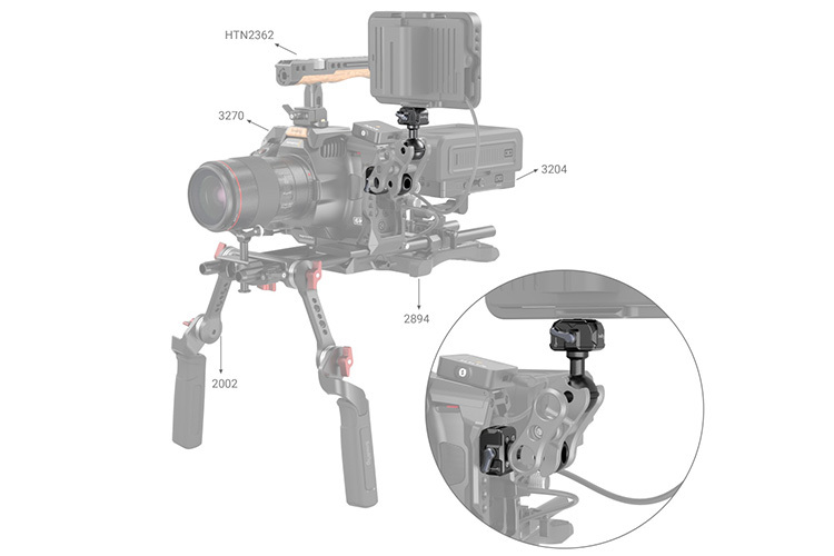 SmallRig 3600 Drop-in HawkLock mini Quick Release 1/4-20 Ball Head