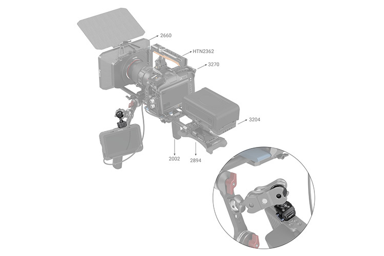 SmallRig 3600 Drop-in HawkLock mini Quick Release 1/4-20 Ball Head