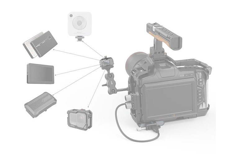 SmallRig 3730 Drop-in HawkLock mini Universal QR (Top Plate)
