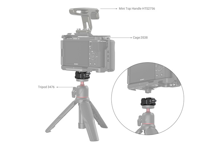 SmallRig 3731 Drop-in HawkLock mini Universal QR (Baseplate)