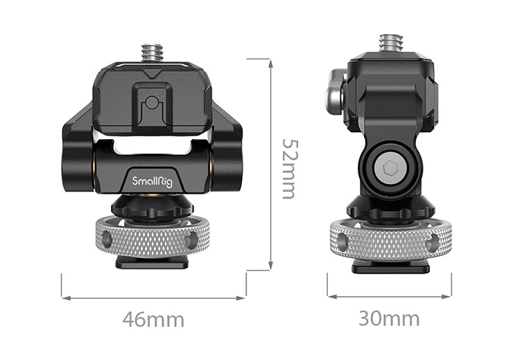 SmallRig 3514 Drop-in HawkLock mini Quick Release Monitor Mount with Cold Shoe