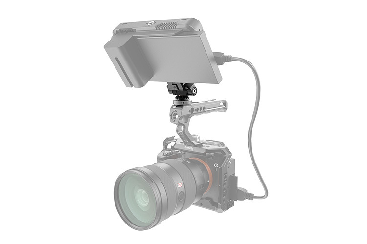 SmallRig 3514 Drop-in HawkLock mini Quick Release Monitor Mount with Cold Shoe