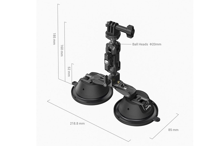 SmallRig 3566 Portable Dual Suction Cup Camera Mount SC-2K
