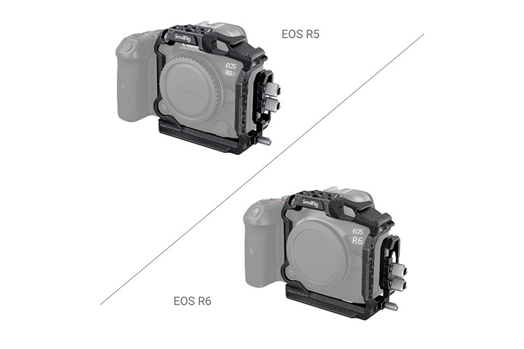 SmallRig 3656 Black Mamba Camera Half Cage & Cable Clamp for Canon EOS R5, R5 C & R6