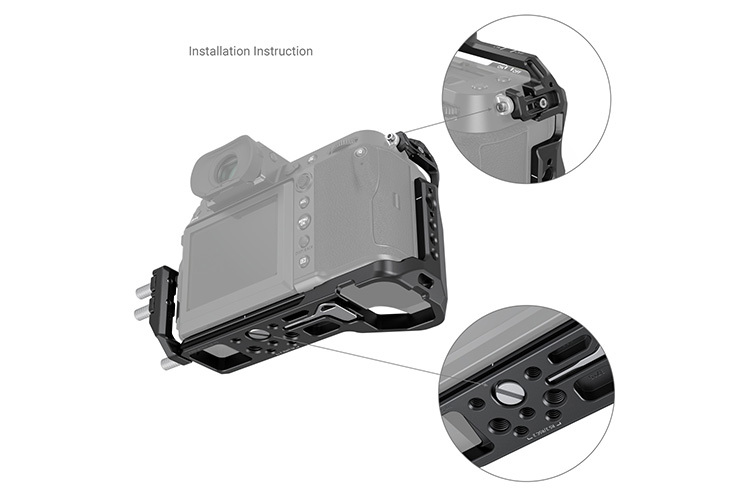 SmallRig 3715 Cage & Cable Clamp for Fujifilm GFX100S/GFX50S II