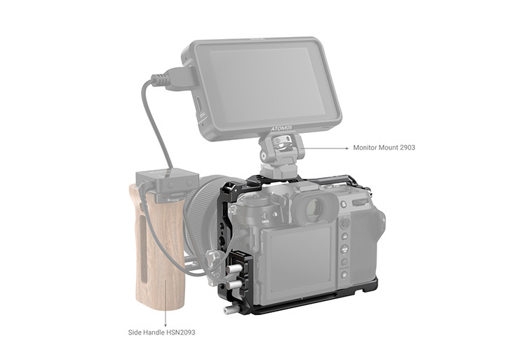 SmallRig 3715 Cage & Cable Clamp for Fujifilm GFX100S/GFX50S II