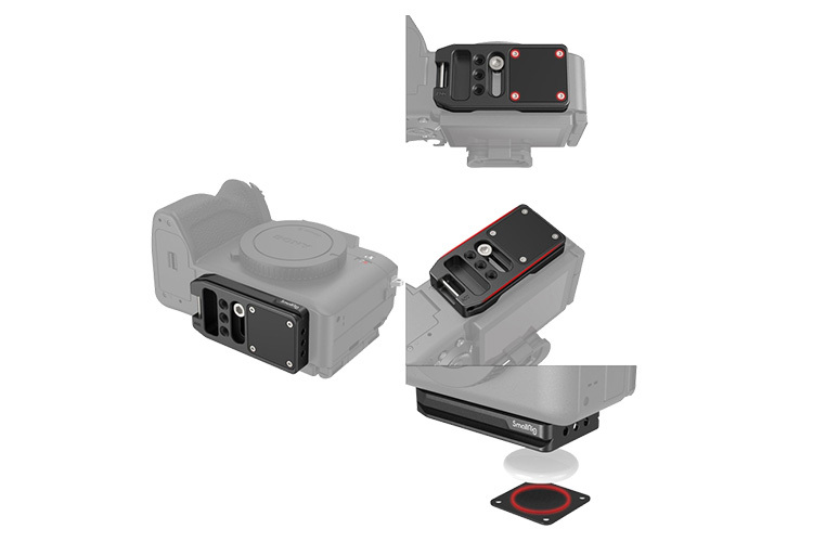 SmallRig 4150 Mount Plate Quick Release (ARCA) for AirTag