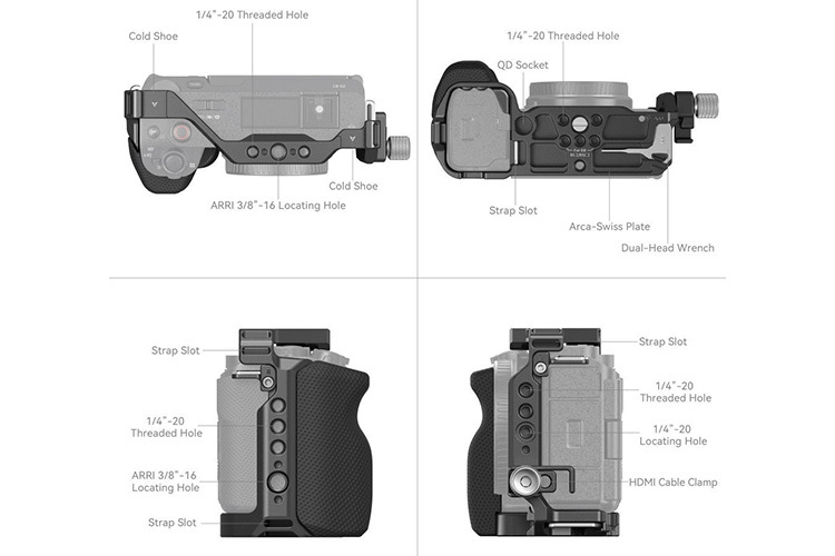 SmallRig 4257 Camera Cage Kit for Sony ZV-E1