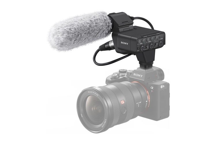 Sony XLR K3M XLR Adaptersett m Shotgun mikrofon | CEWE Sony XLR K3M microphone | Billig
