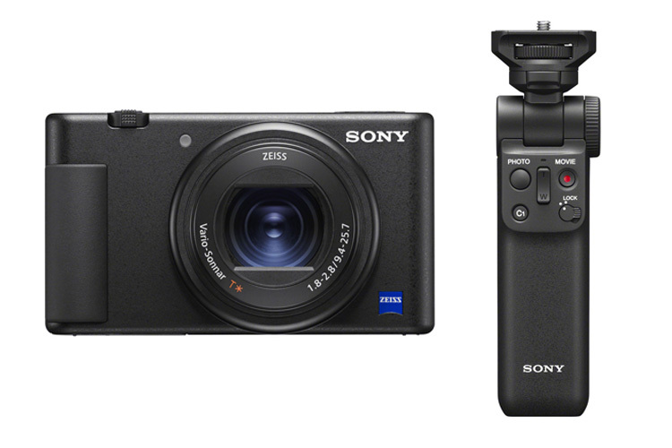 Sony ZV-1 Vlogging Kamera med GP-VPT2BT Trådløst Kontrollgrep