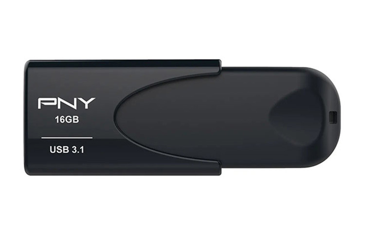 PNY Attache 4 USB 3.1 16GB Minnepenn Sort