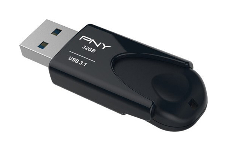 PNY Attache 4 USB 3.1 32GB Minnepenn Sort