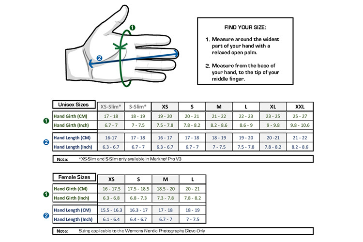 Vallerret Hatchet Fotografihanske Lær Svart S