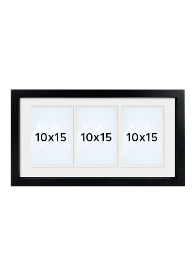 Focus Dahlia Collageramme - Svart, 21x40, 10x15 x3 | Heltre