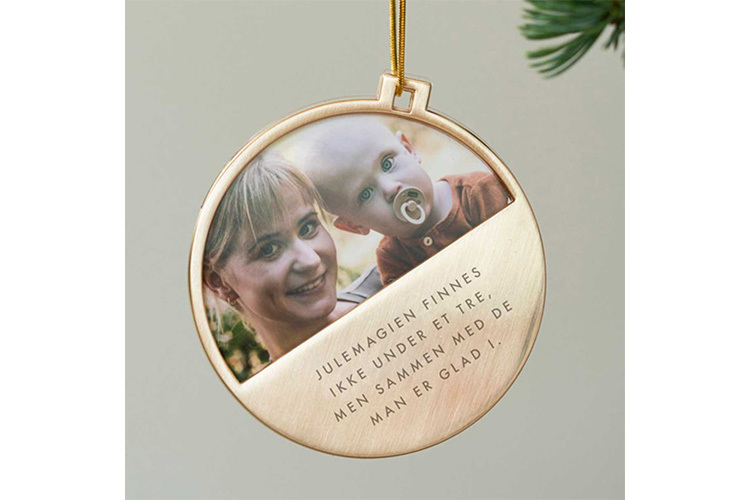 Julepynt med fotoramme Julemagi