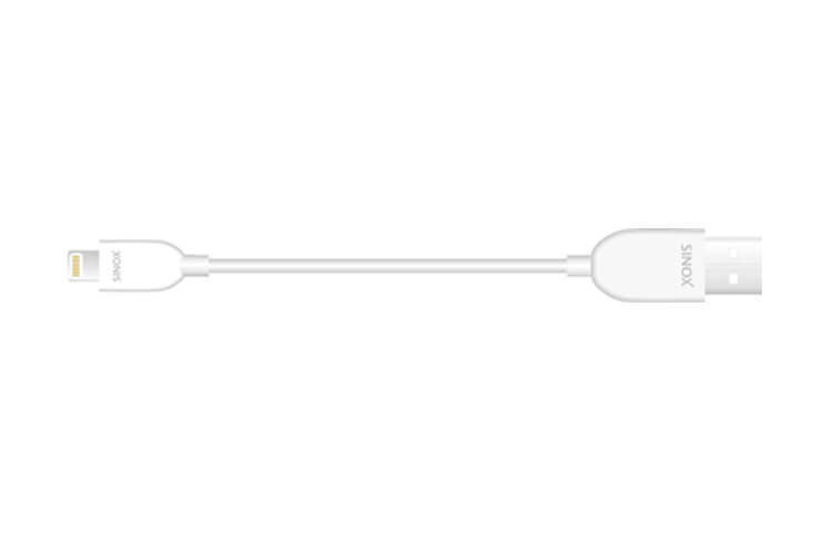 iMedia Sinox USB-Lightning Kabel 1 Meter Hvit