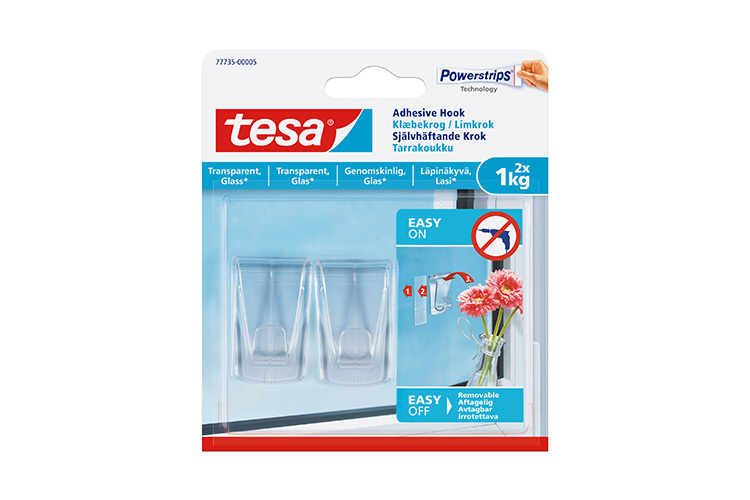 tesa Limkrok for Gjennomsiktige Flater og Glass 2x 1 kg