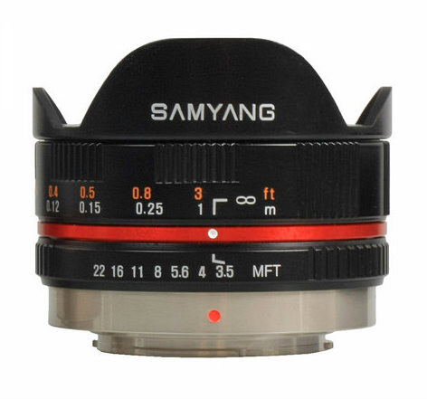 Samyang 7,5mm MFT Sort