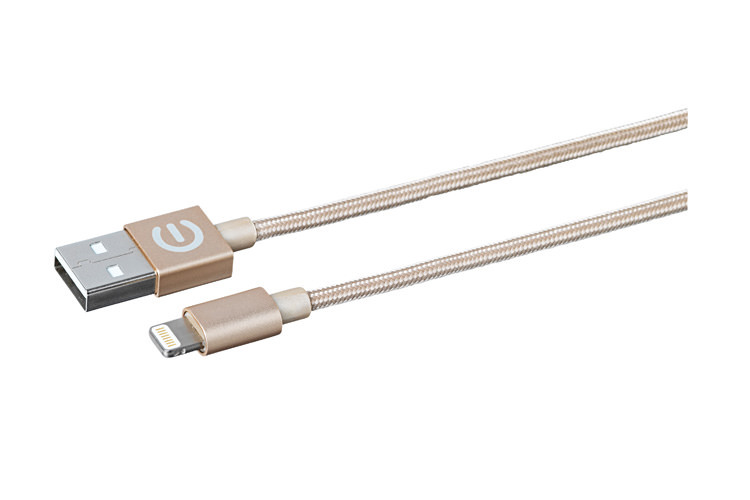eStuff Lightning Cable 1m Gull