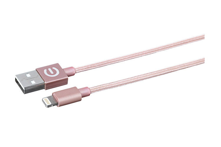 eStuff Lightning Cable 1m Rosa