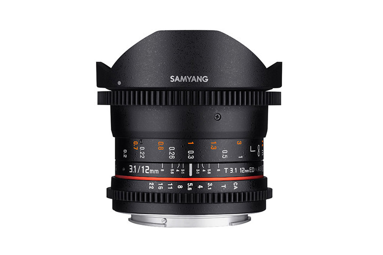Samyang 12mm Fisheye T3.1 VDSLR Canon EF