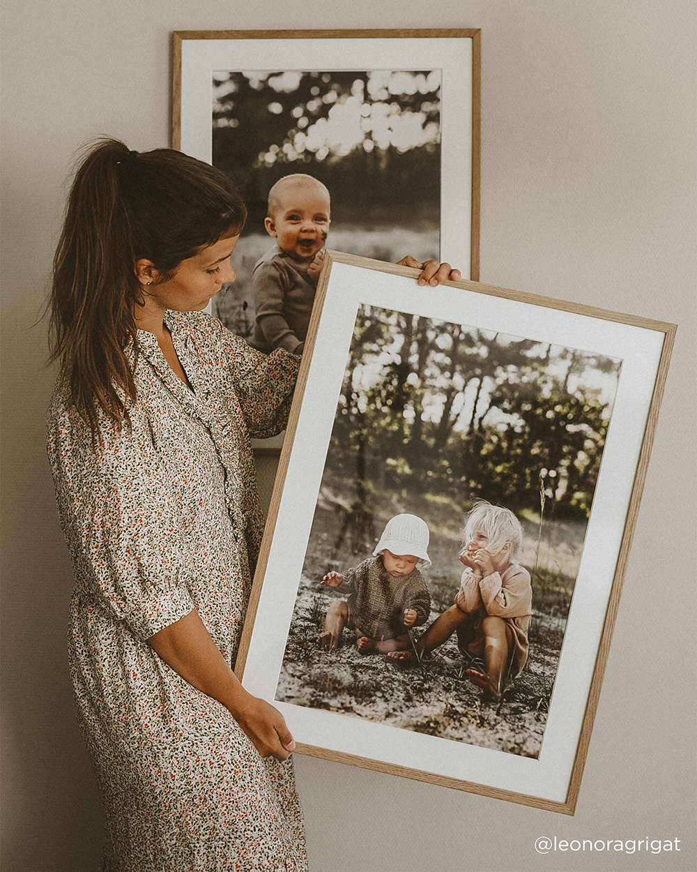 Barnefotografering veggbilde