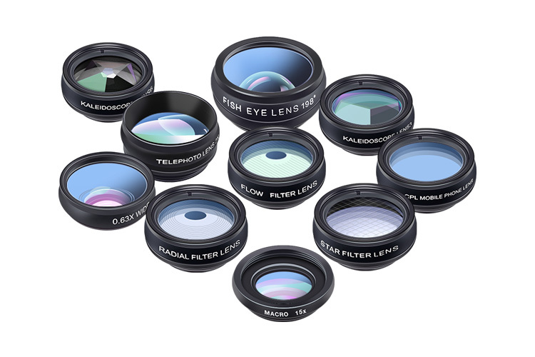 Apexel APL-DG10 10-i-1 Objektivkit til Smarttelefon