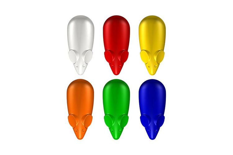 ArtiTeq Mouse Magnets Flerfarget 6stk