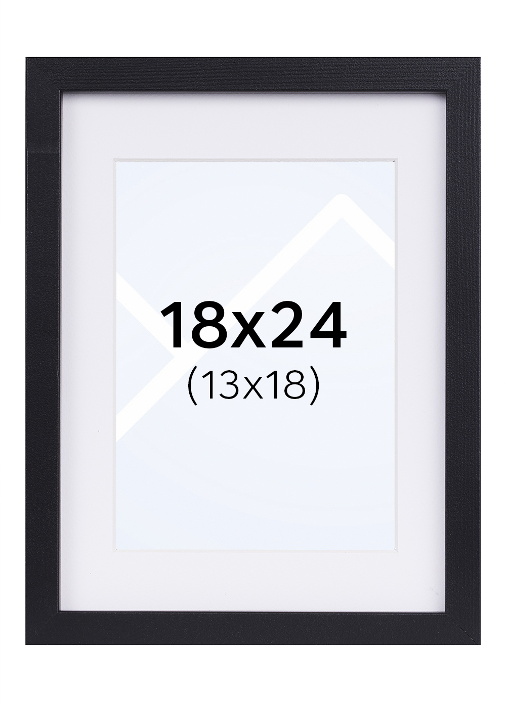 Focus Vivaldi Bilderamme - Svart, 13x18, 18x24