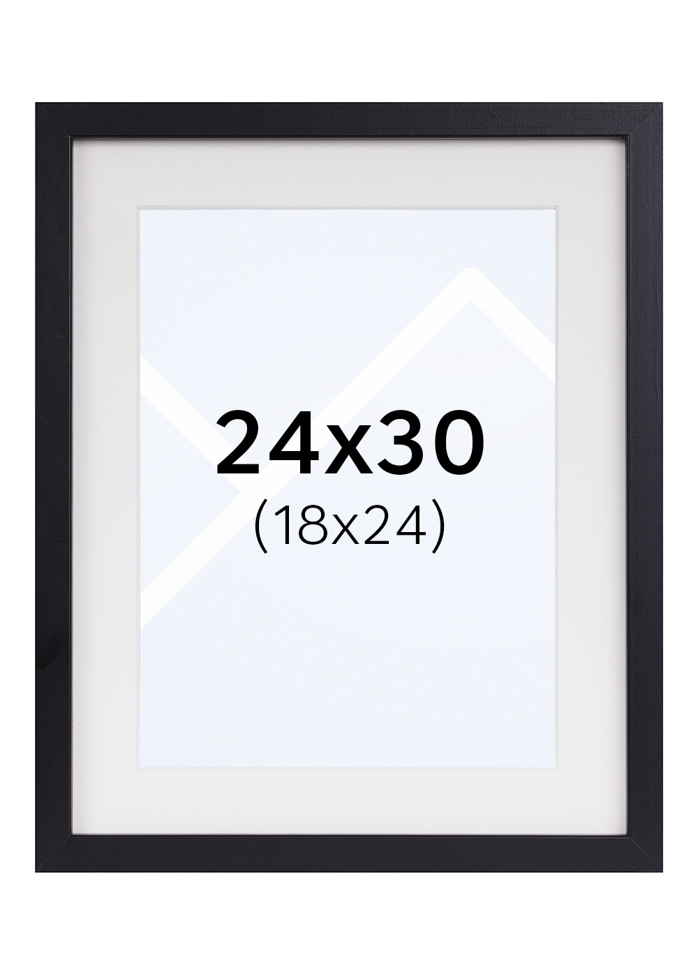 Focus Vivaldi Bilderamme - Svart, 18x24, 24x30