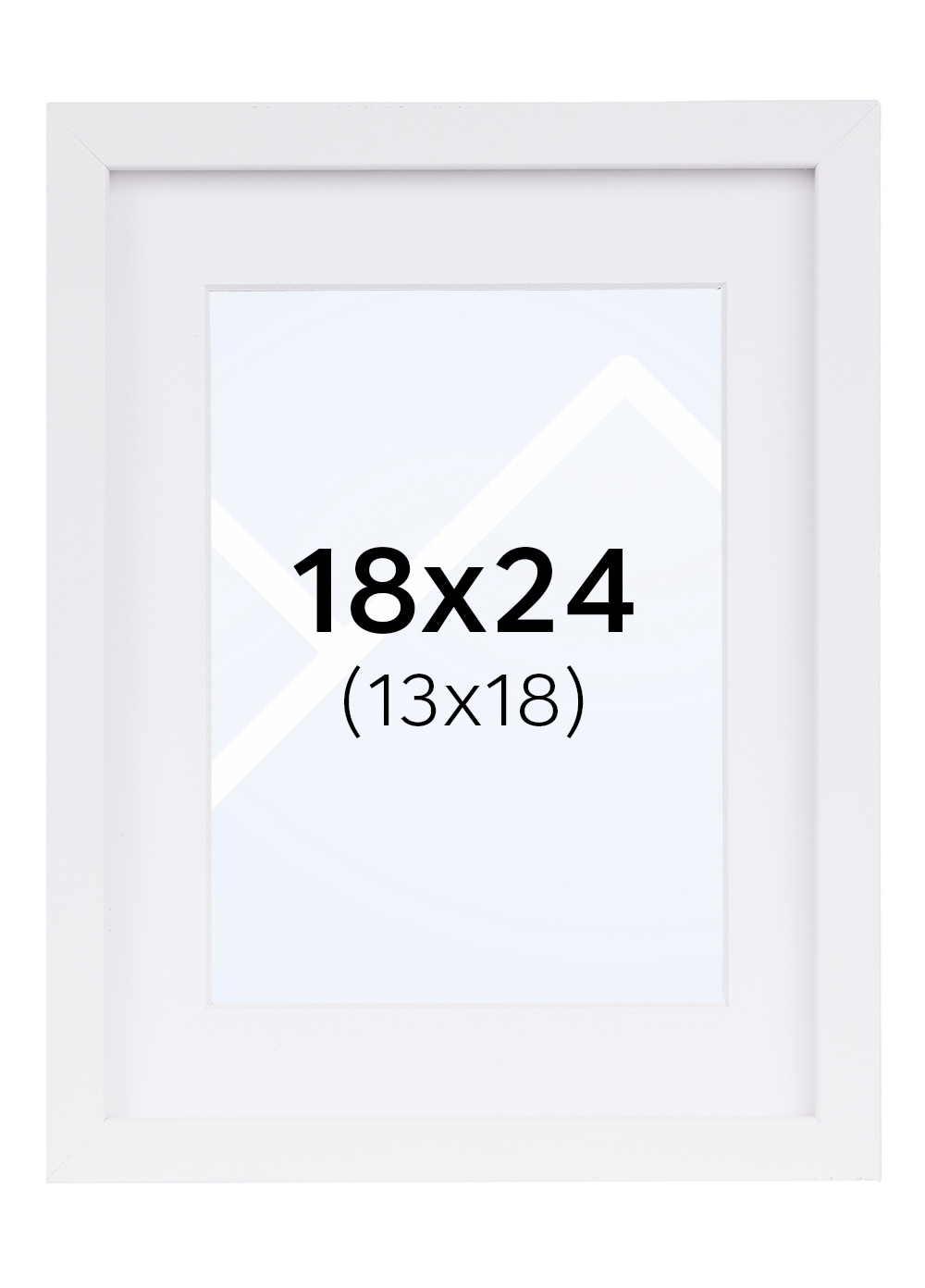 Focus Vivaldi Bilderamme - Hvit, 13x18, 18x24