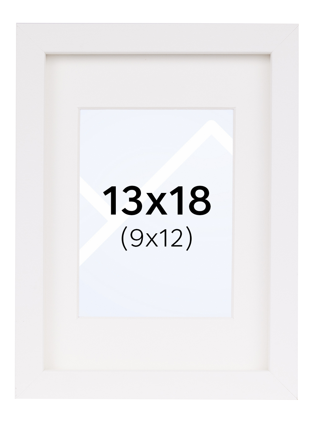 Focus Vivaldi Bilderamme - Hvit, 9x12, 13x18