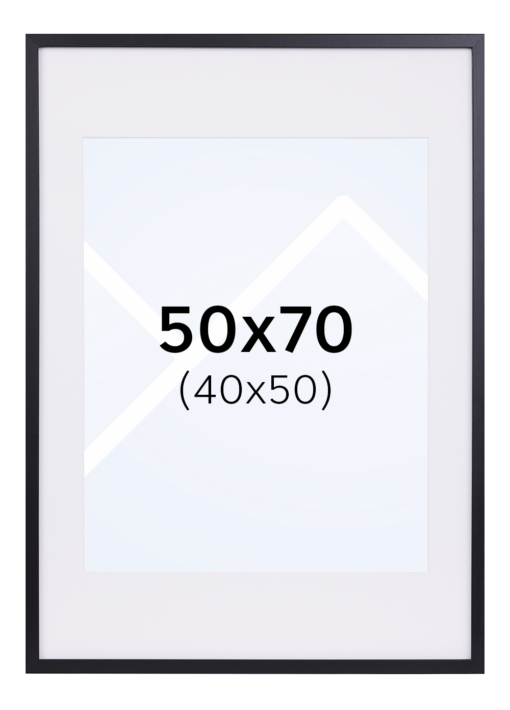 Focus Vivaldi Bilderamme - Svart, 40x50, 50x70