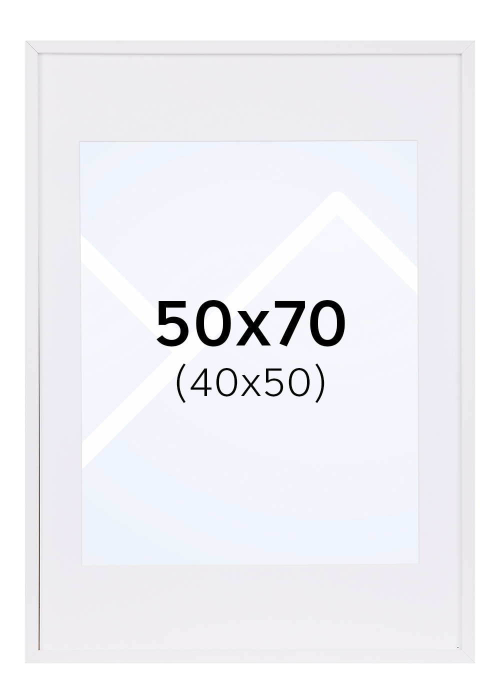 Focus Vivaldi Bilderamme - Hvit, 40x50, 50x70