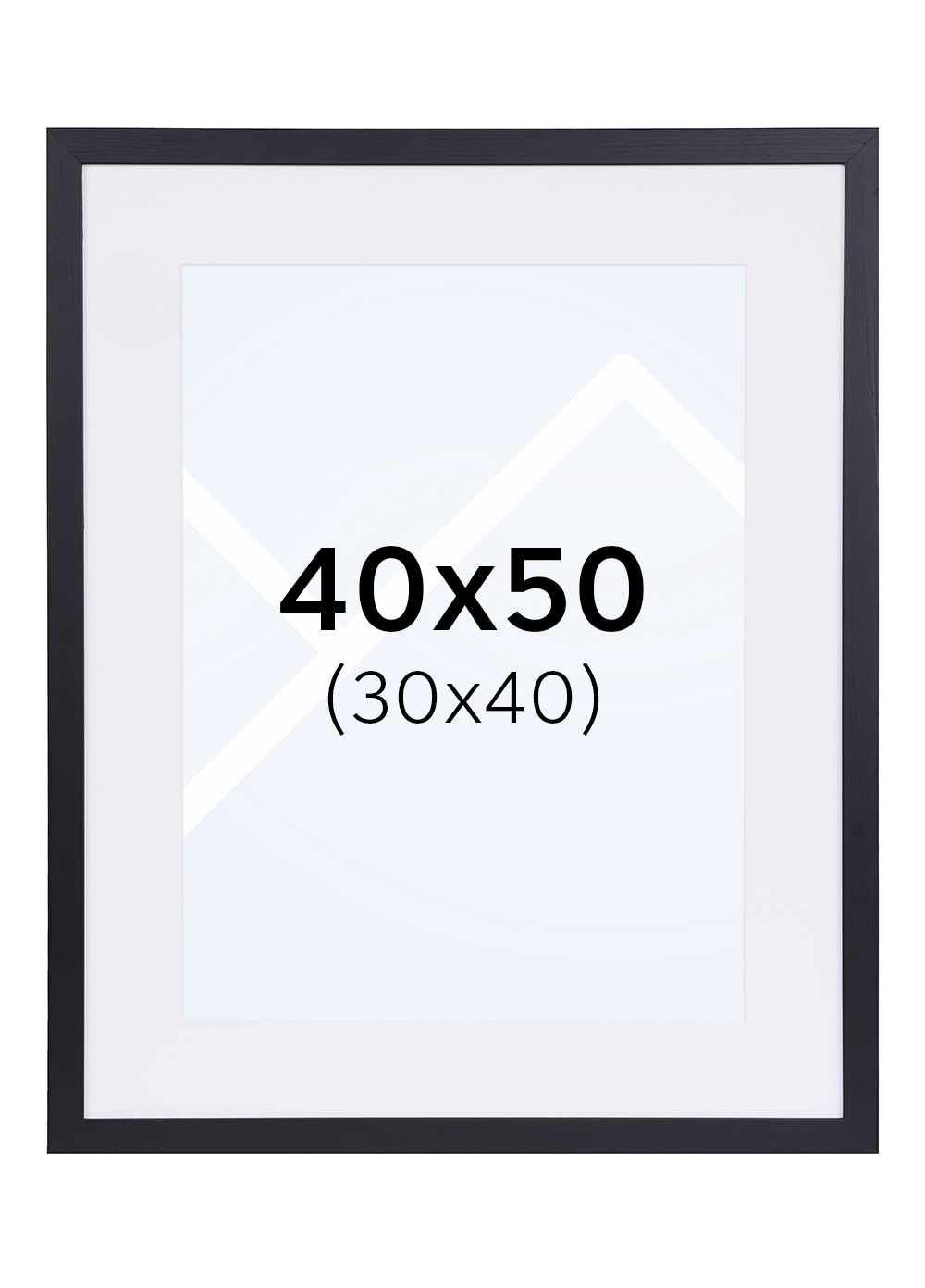 TR Reykjavik Bilderamme - Svart, 30x40, 40x50