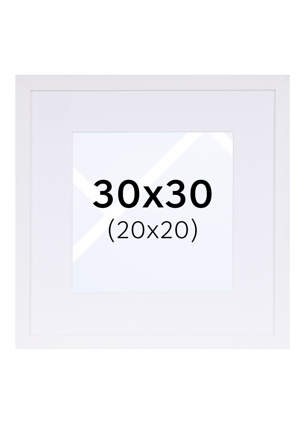 TR Reykjavik Bilderamme - Hvit, 20x20, 30x30