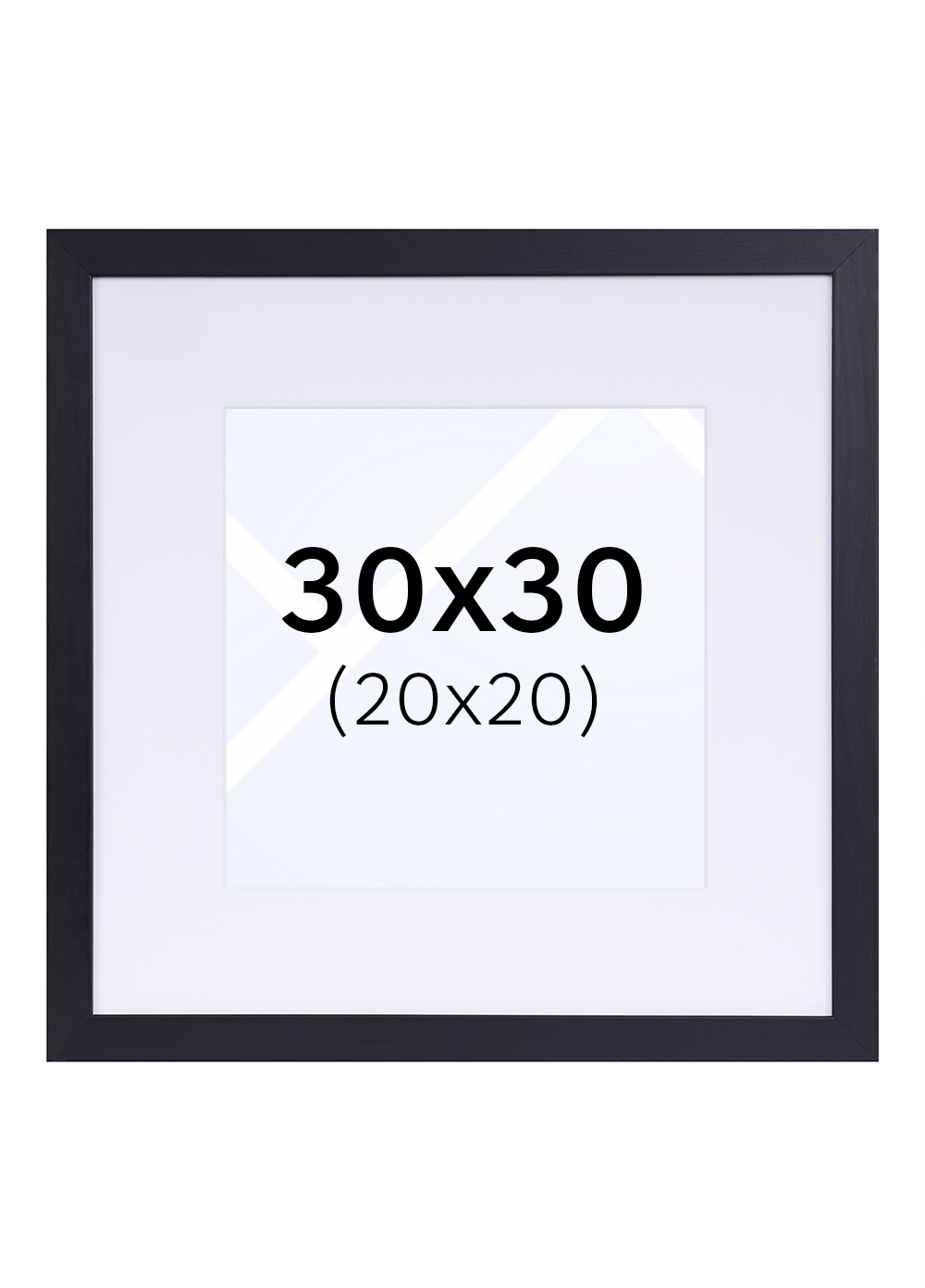 TR Reykjavik Bilderamme - Svart, 20x20, 30x30