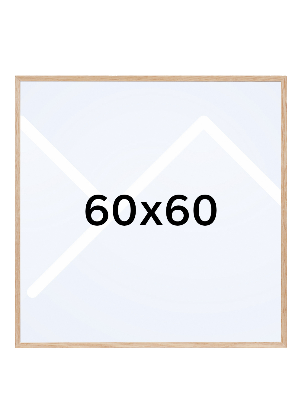Focus Soul Plexi Bilderamme - Lys Eik, 60x60 Focus Soul Plexi Bilderamme - Lys Eik, 60x60