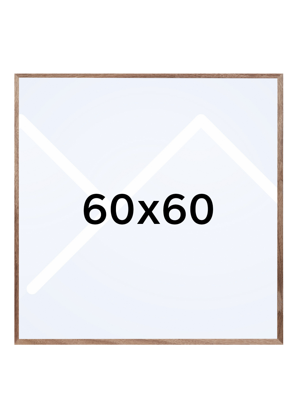 Focus Soul Plexi Bilderamme - Valnøtt, 60x60 Focus Soul Plexi Bilderamme - Valnøtt, 60x60
