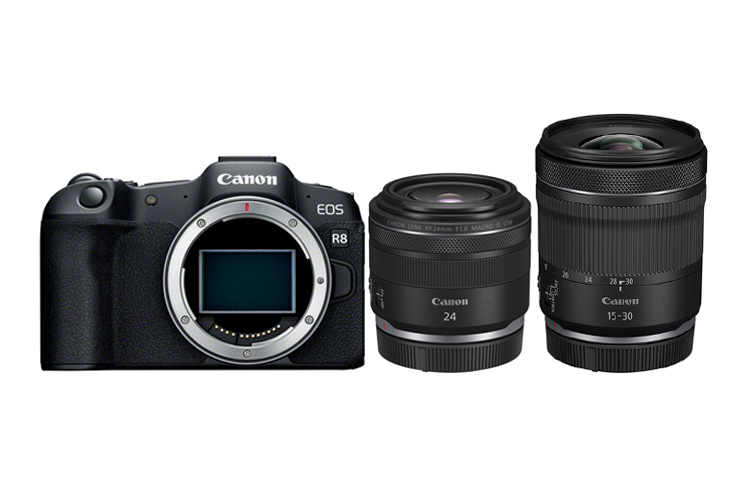 Canon EOS R8 + RF 24mmf/1.8 Macro IS STM & RF 15-30mm f/4.5-6.3 IS STM