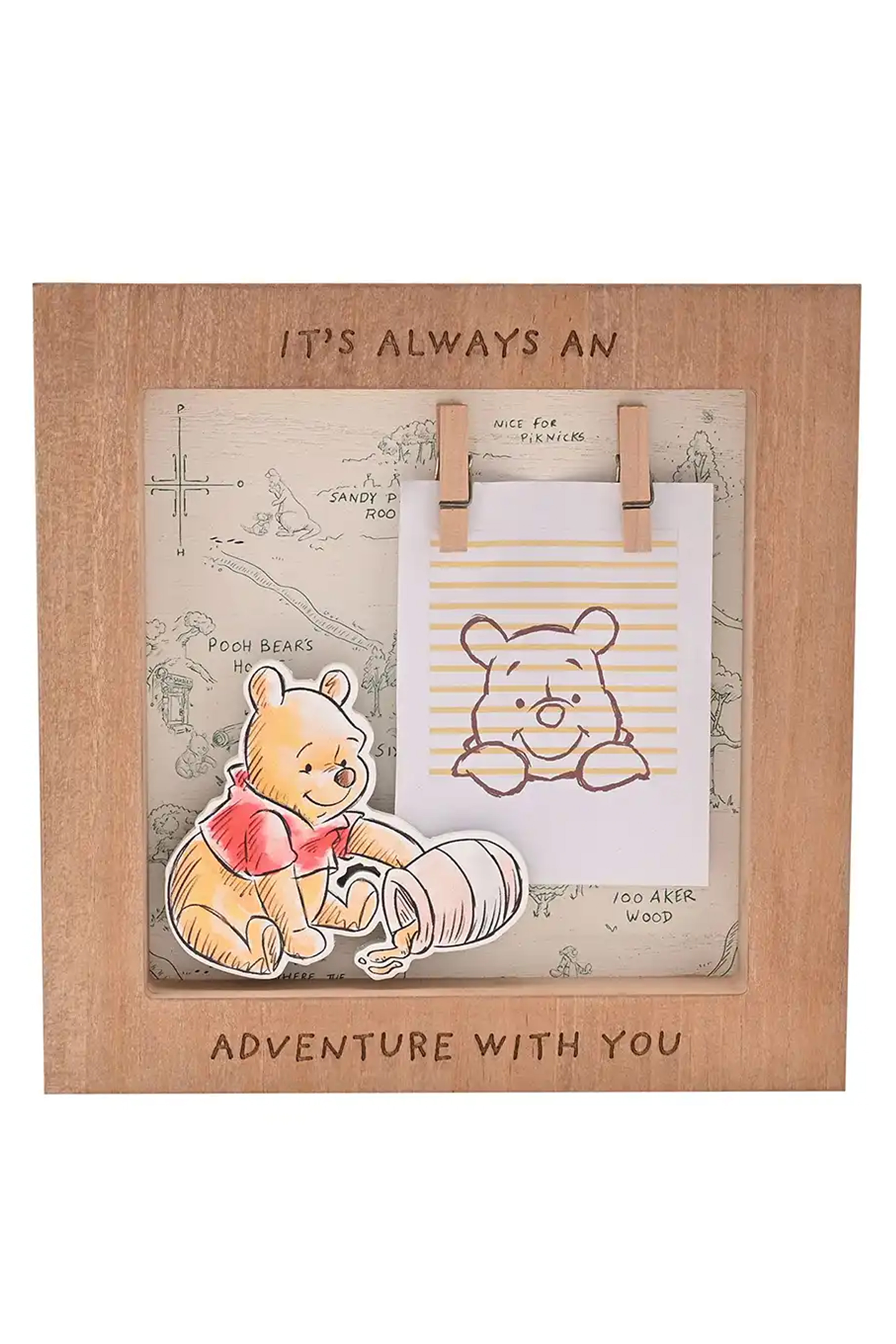 Disney Ole Brumm Bilderamme - Naturlig tre, Instax mini