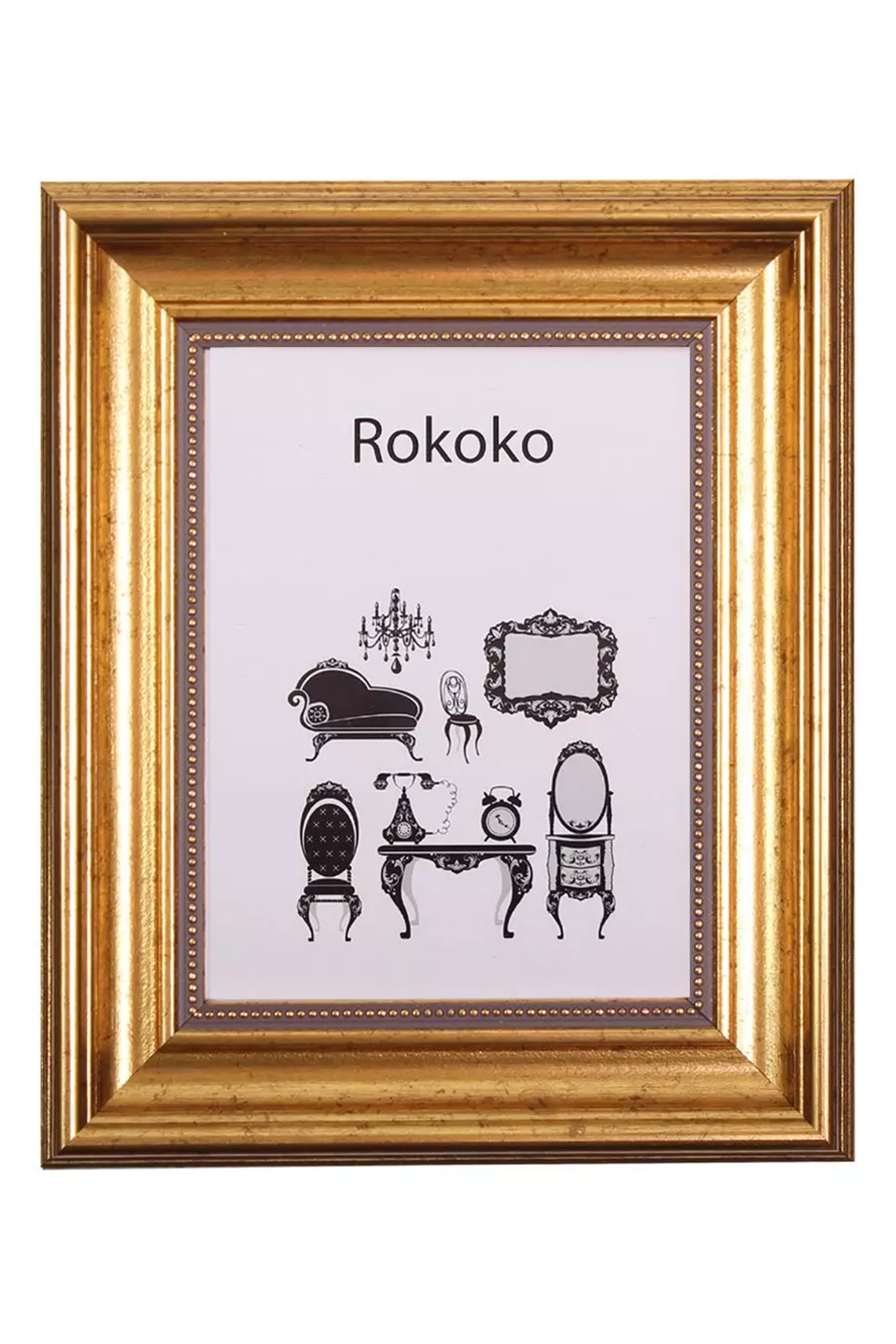 Estancia Rokoko Bilderamme - Gull, 30x30