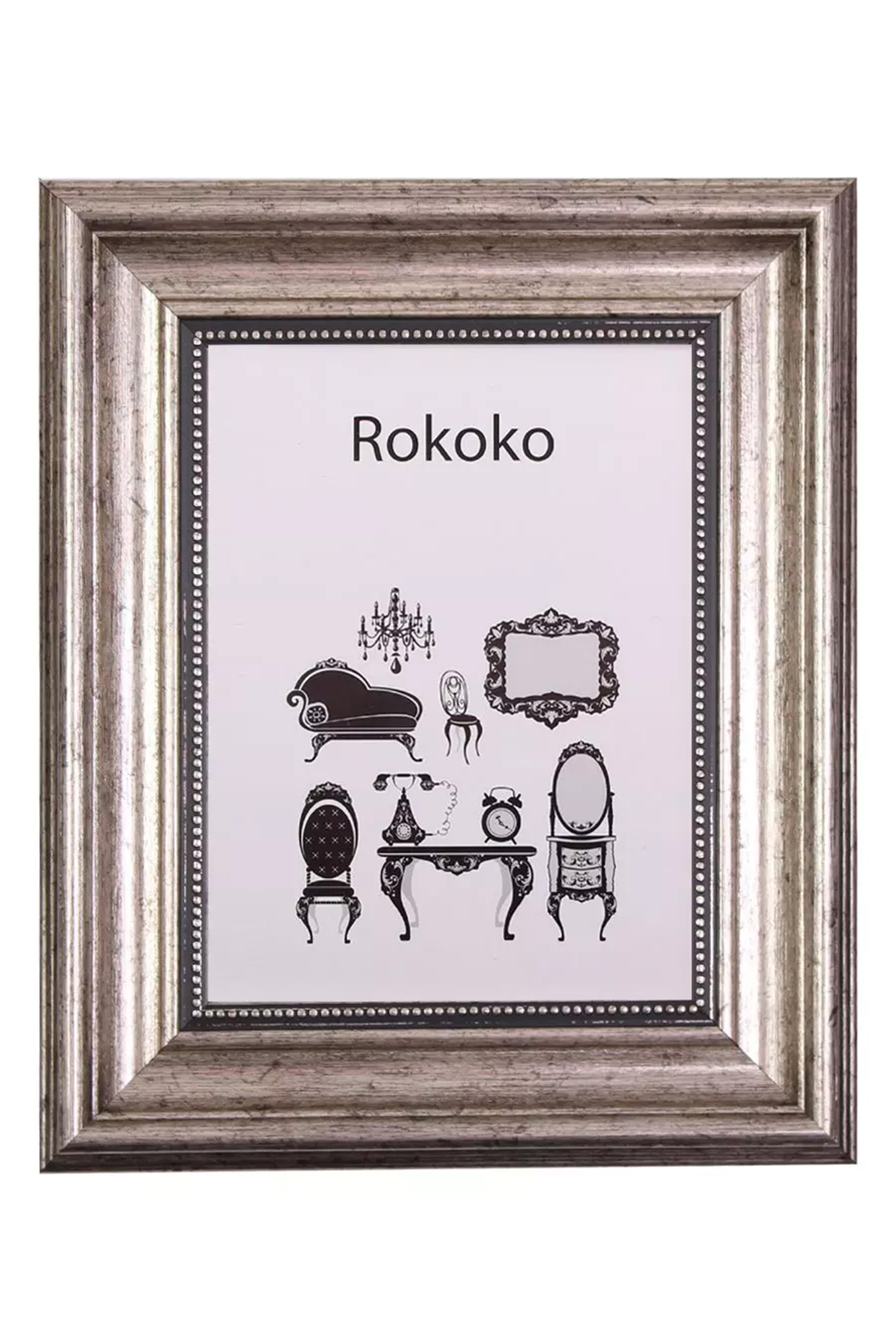 Estancia Rokoko Bilderamme - Sølv, 15x20