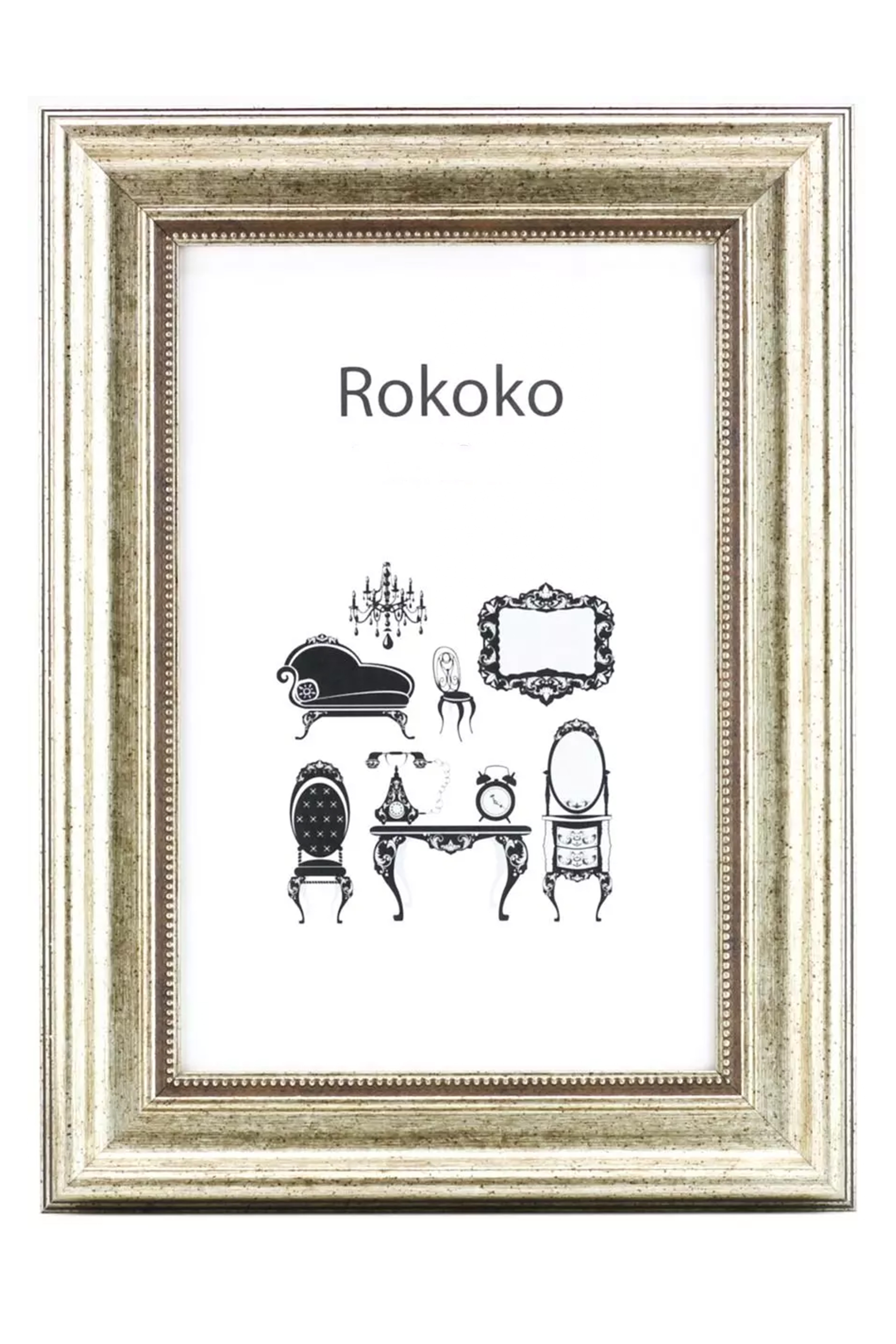 Estancia Rokoko Bilderamme - Sølv, 30x40