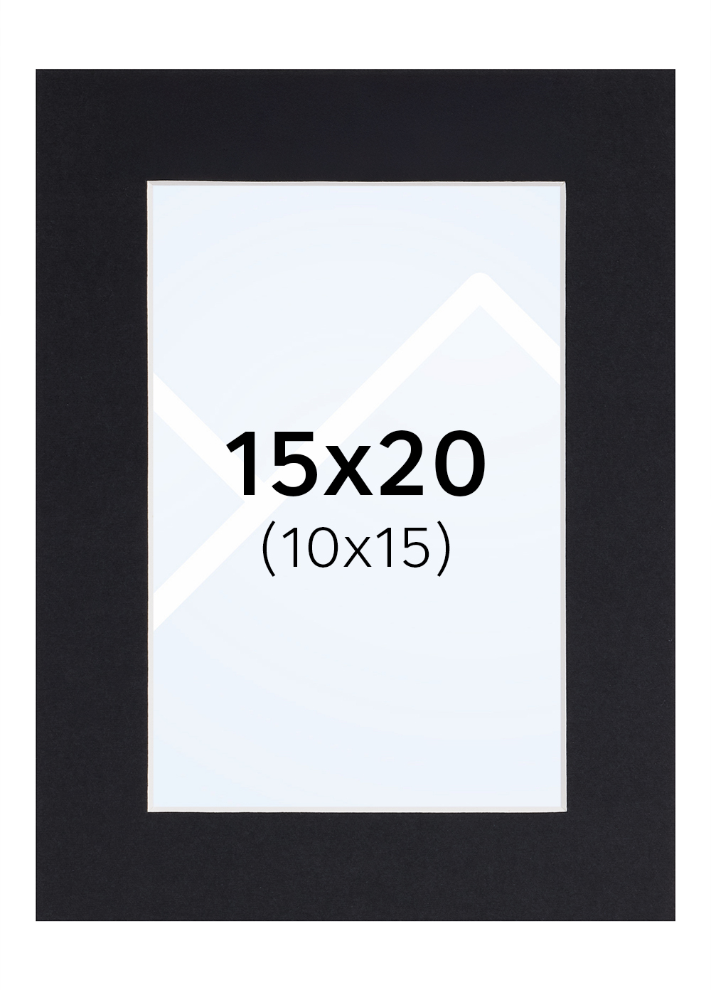 Focus Passepartout - Svart, 10x15, 15x20