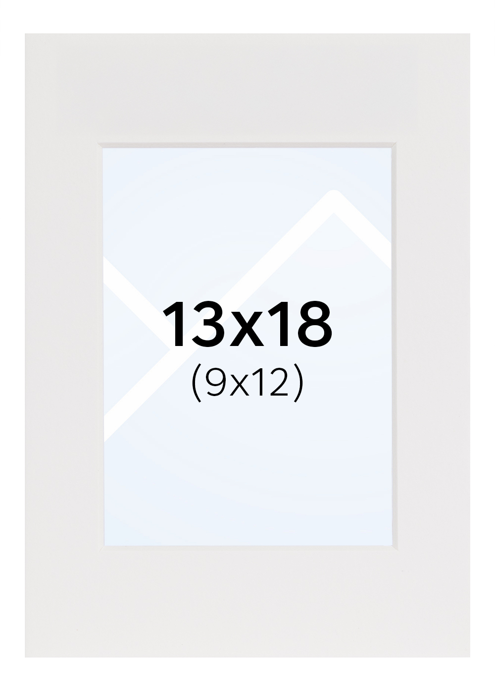 Focus Passepartout 13x18 / 9x12 Hvit - Hvit, 9x12, 13x18