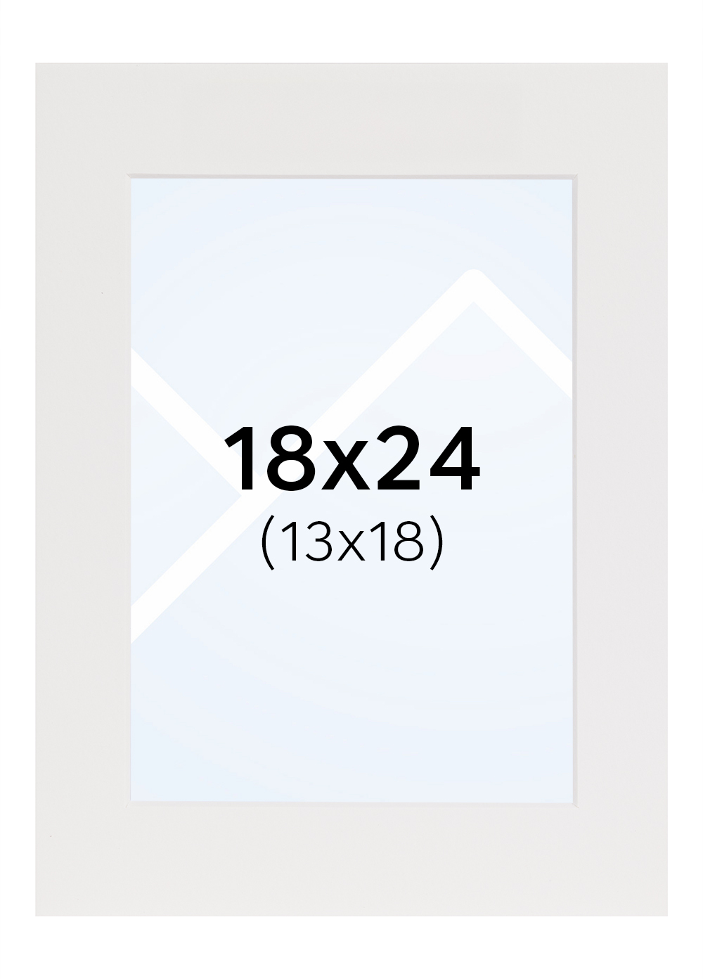 Focus Passepartout - Hvit, 13x18, 18x24