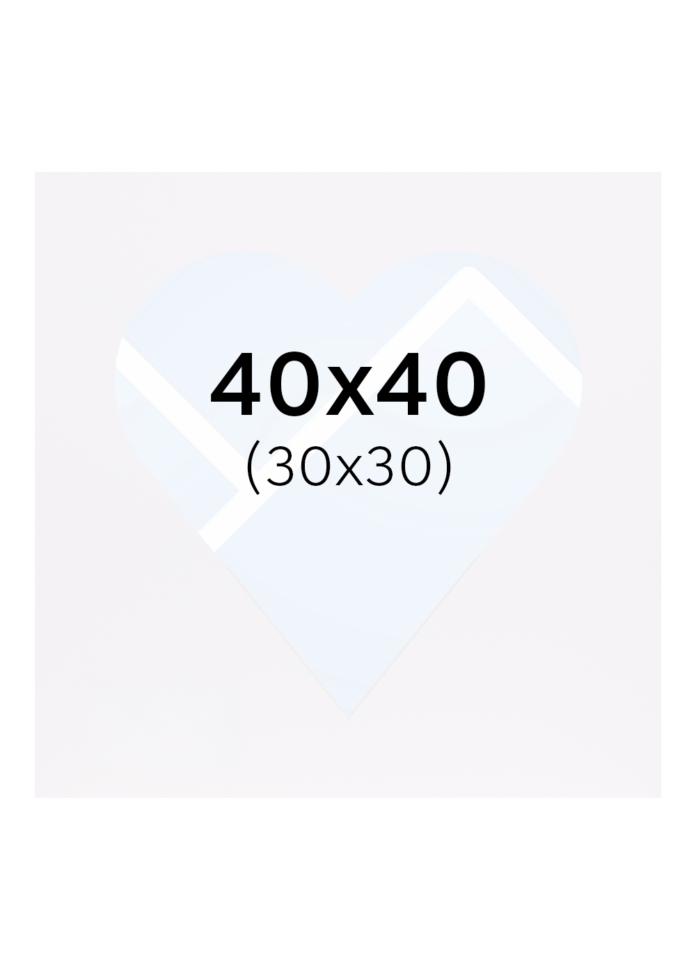 Focus Passepartout - Hvit, 30x30, 40x40